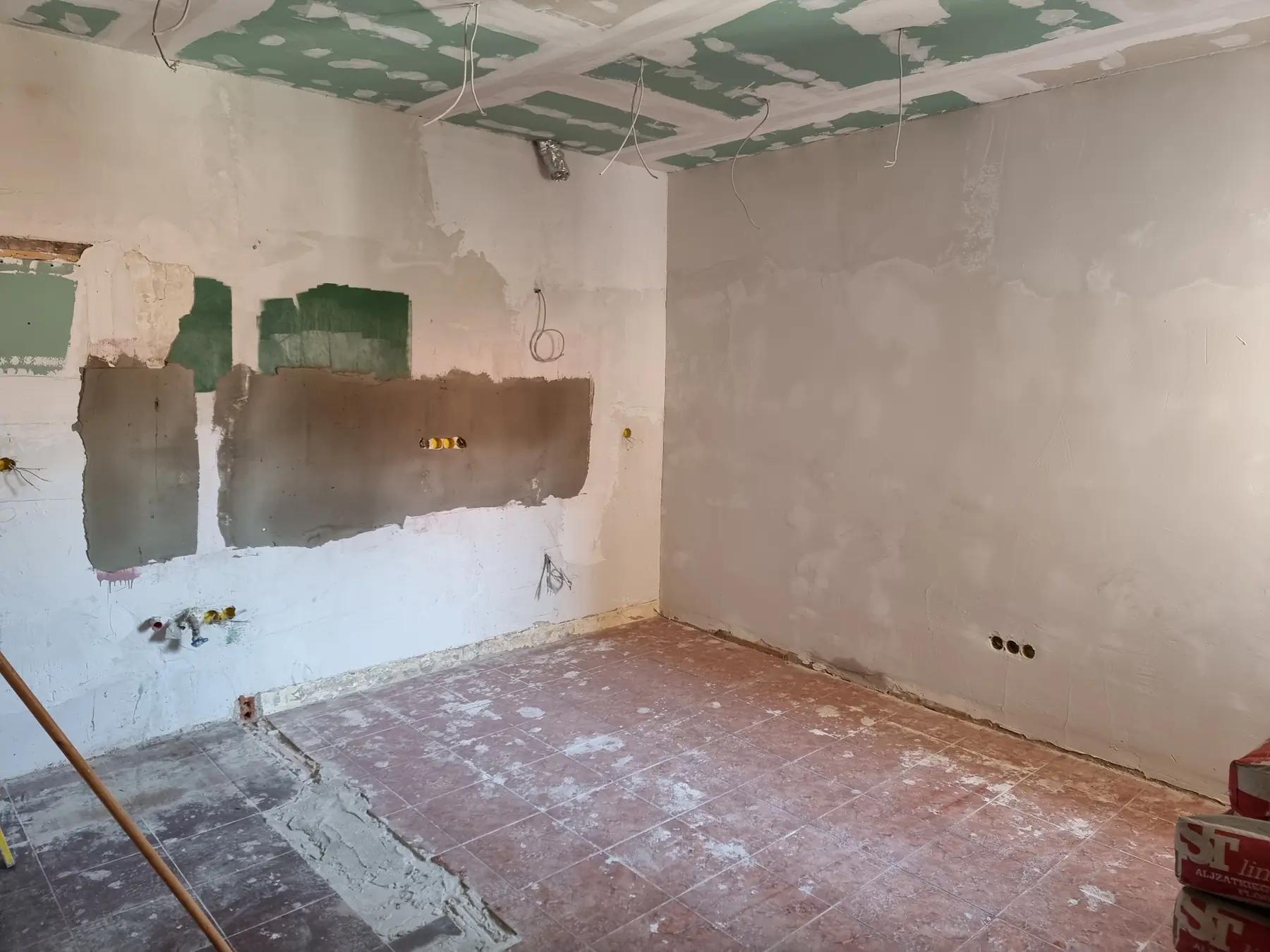 Cuisine déposée pendant les travaux